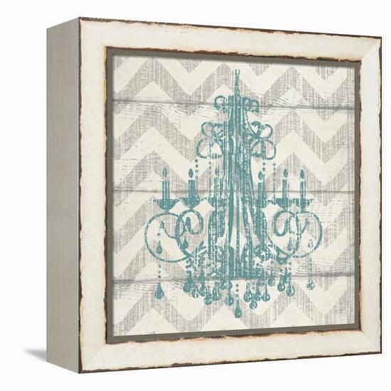 Chevron Chandelier I-Piper Ballantyne-Framed Stretched Canvas