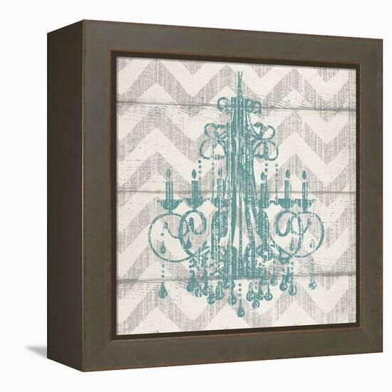 Chevron Chandelier I-Piper Ballantyne-Framed Stretched Canvas