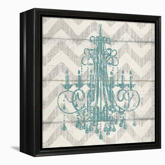 Chevron Chandelier I-Piper Ballantyne-Framed Stretched Canvas