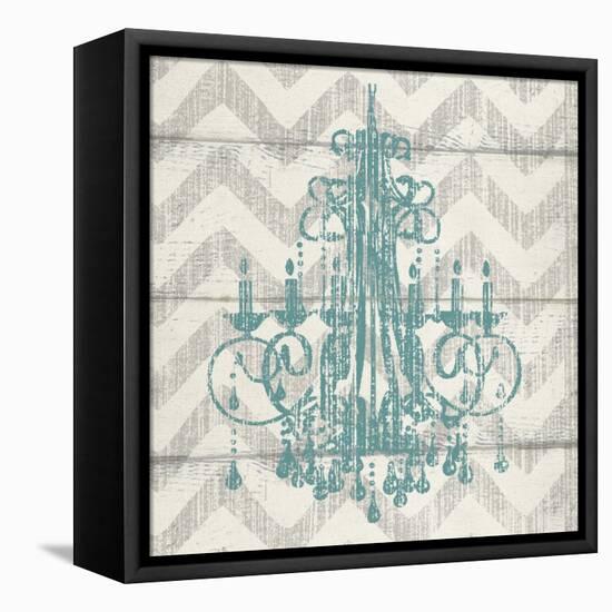 Chevron Chandelier I-Piper Ballantyne-Framed Stretched Canvas