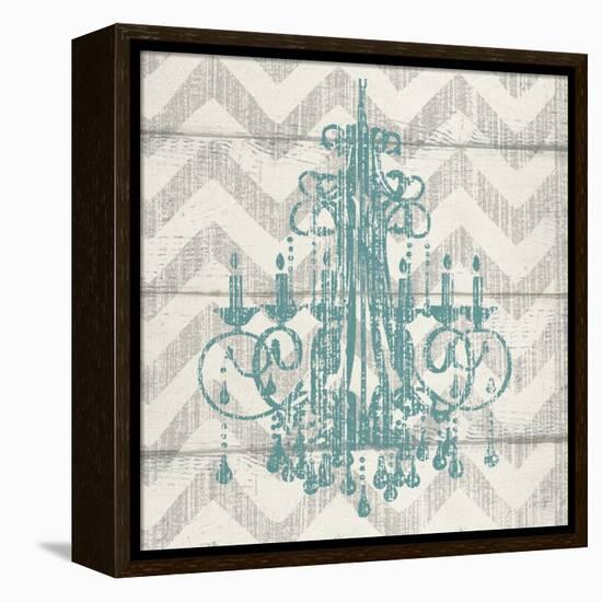 Chevron Chandelier I-Piper Ballantyne-Framed Stretched Canvas