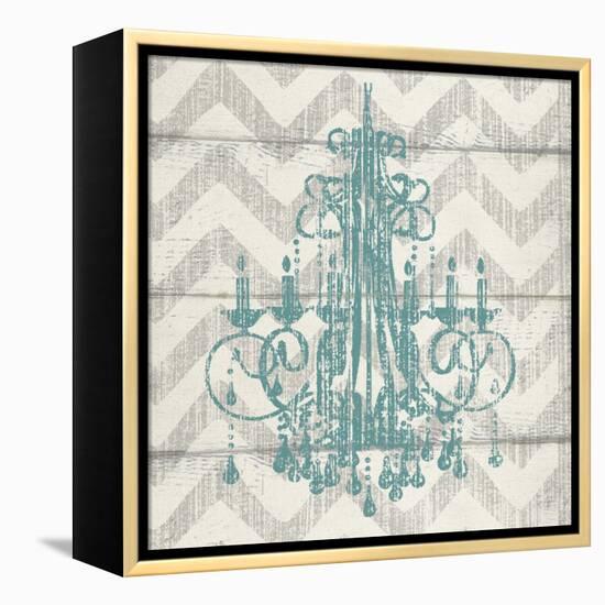 Chevron Chandelier I-Piper Ballantyne-Framed Stretched Canvas