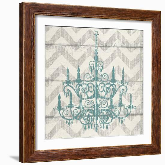 Chevron Chandelier II-Piper Ballantyne-Framed Art Print