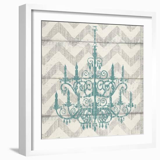 Chevron Chandelier II-Piper Ballantyne-Framed Art Print