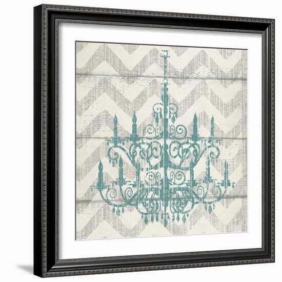 Chevron Chandelier II-Piper Ballantyne-Framed Art Print