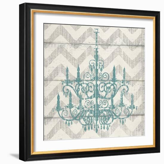 Chevron Chandelier II-Piper Ballantyne-Framed Art Print