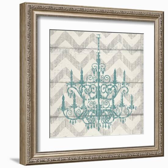 Chevron Chandelier II-Piper Ballantyne-Framed Art Print