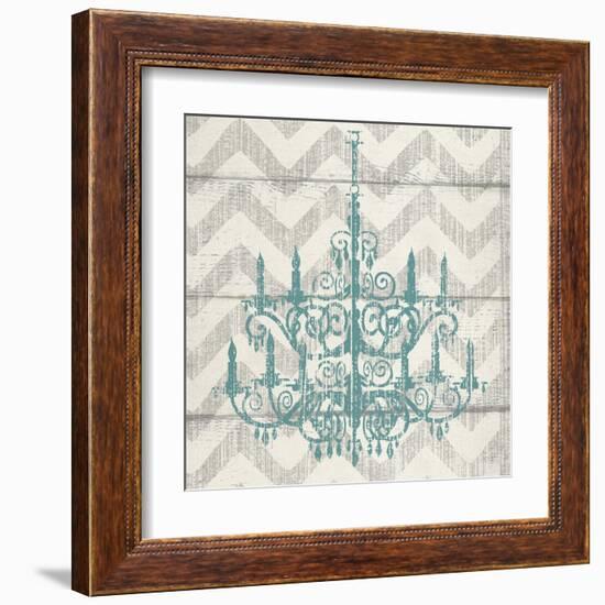 Chevron Chandelier II-Piper Ballantyne-Framed Art Print