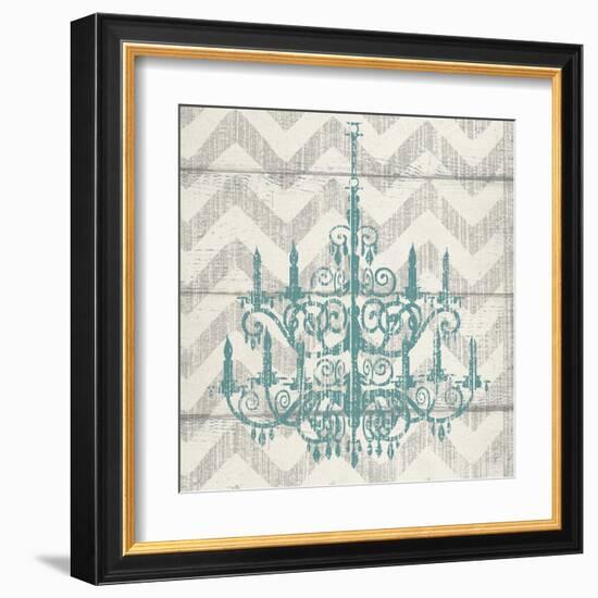 Chevron Chandelier II-Piper Ballantyne-Framed Art Print