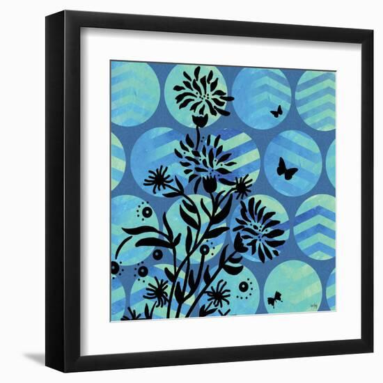 Chevron Circles-Bee Sturgis-Framed Art Print