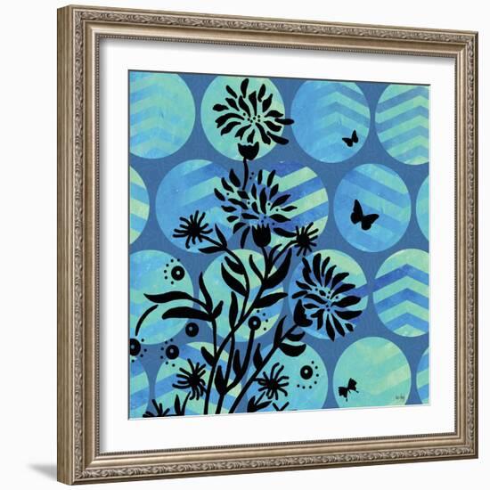 Chevron Circles-Bee Sturgis-Framed Premium Giclee Print