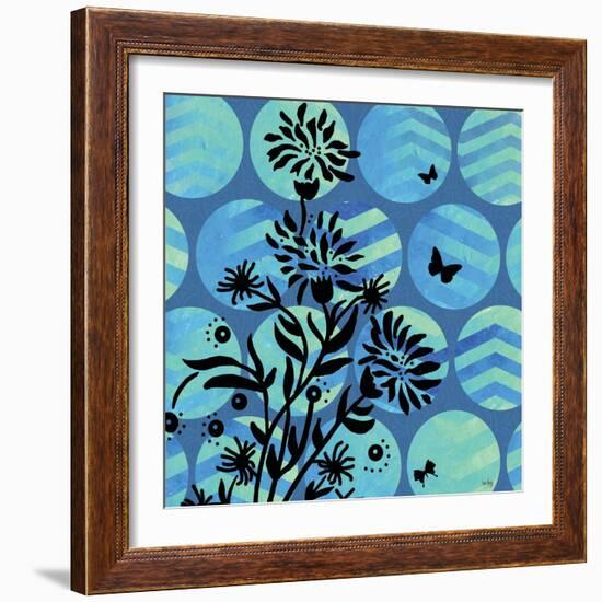 Chevron Circles-Bee Sturgis-Framed Premium Giclee Print