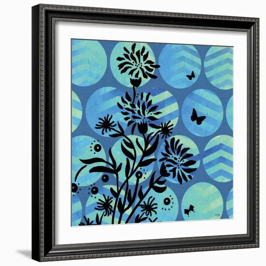 Chevron Circles-Bee Sturgis-Framed Premium Giclee Print