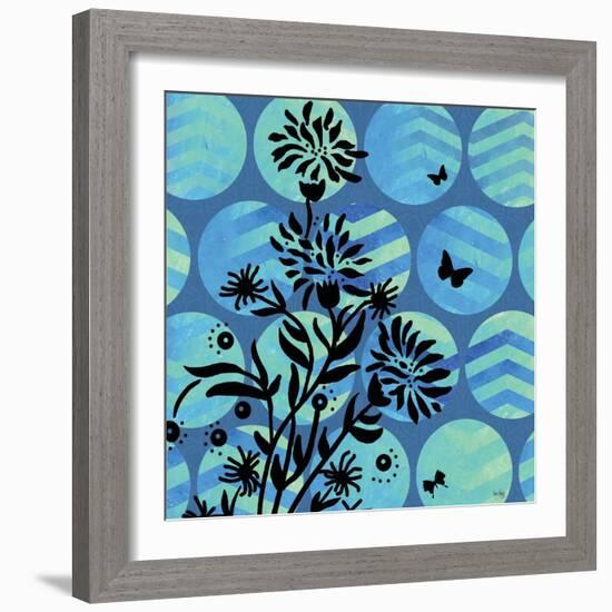 Chevron Circles-Bee Sturgis-Framed Art Print