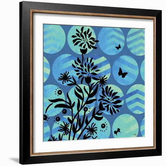 Chevron Circles-Bee Sturgis-Framed Art Print