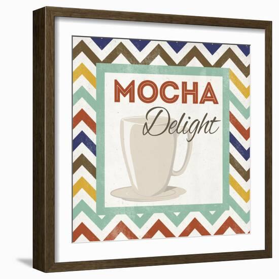 Chevron Coffee IV-null-Framed Premium Giclee Print