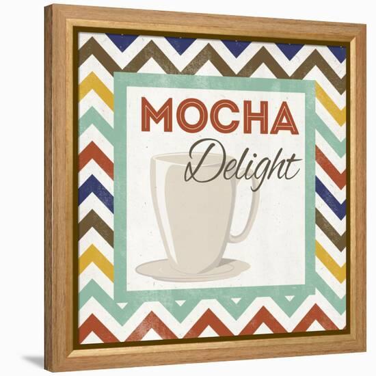 Chevron Coffee IV-null-Framed Stretched Canvas