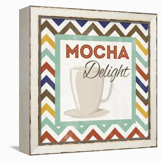 Chevron Coffee IV-null-Framed Stretched Canvas