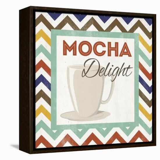 Chevron Coffee IV-null-Framed Stretched Canvas