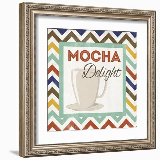 Chevron Coffee IV--Framed Art Print