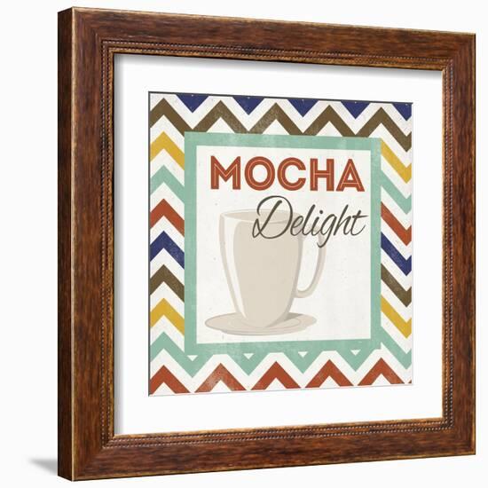 Chevron Coffee IV-null-Framed Art Print