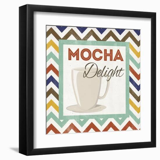 Chevron Coffee IV-null-Framed Art Print