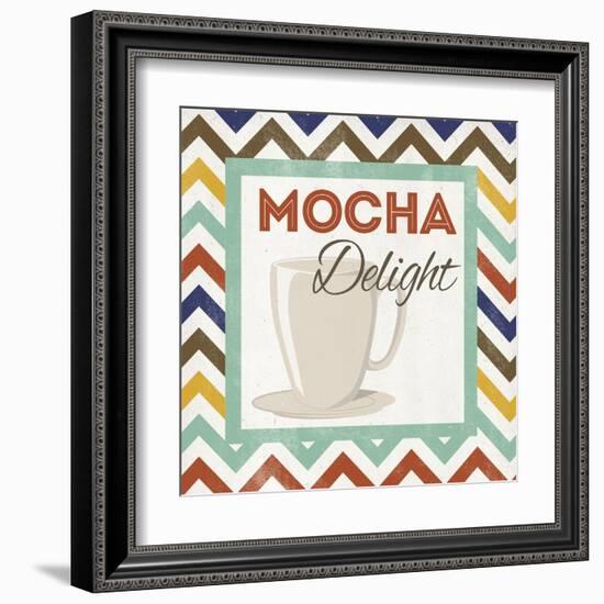 Chevron Coffee IV-null-Framed Art Print