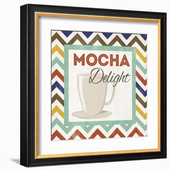 Chevron Coffee IV-null-Framed Art Print