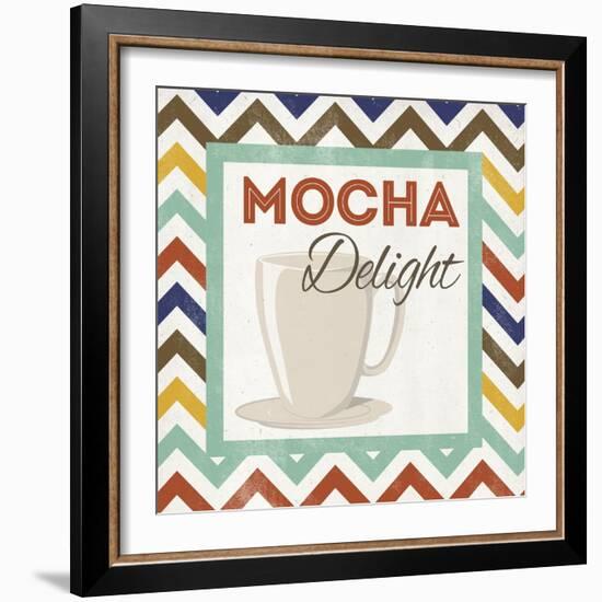 Chevron Coffee IV-null-Framed Art Print