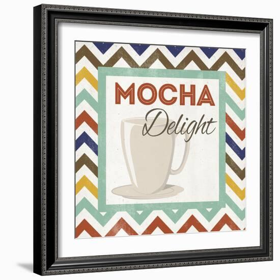 Chevron Coffee IV-null-Framed Art Print