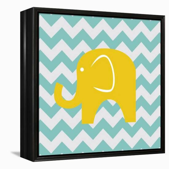 Chevron Elephant-N. Harbick-Framed Stretched Canvas