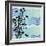 Chevron Floral-Bee Sturgis-Framed Premium Giclee Print