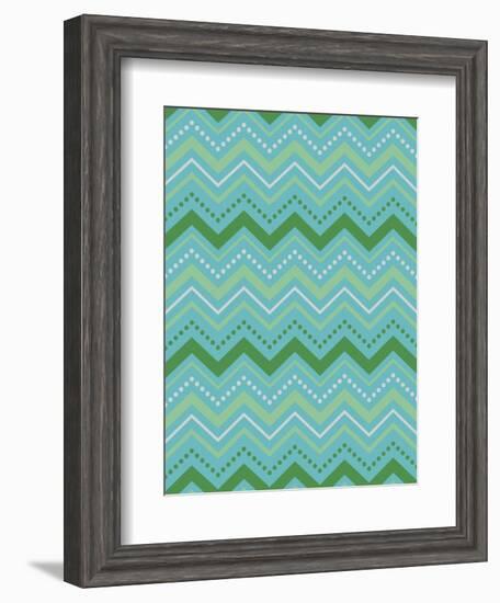 Chevron Gift Wrap-Joanne Paynter Design-Framed Giclee Print