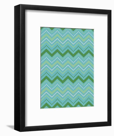 Chevron Gift Wrap-Joanne Paynter Design-Framed Giclee Print