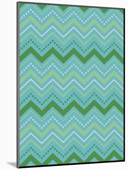 Chevron Gift Wrap-Joanne Paynter Design-Mounted Giclee Print