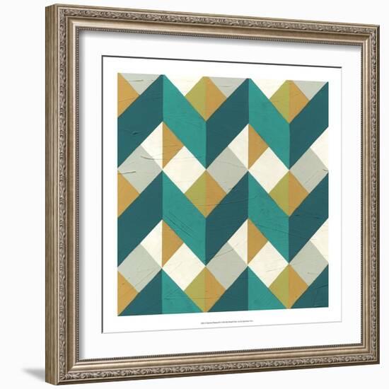 Chevron Illusion III-Erica J. Vess-Framed Art Print