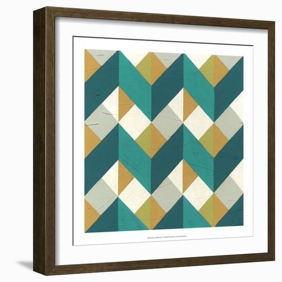 Chevron Illusion III-Erica J. Vess-Framed Art Print