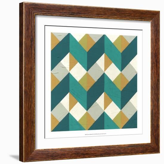 Chevron Illusion III-Erica J. Vess-Framed Art Print