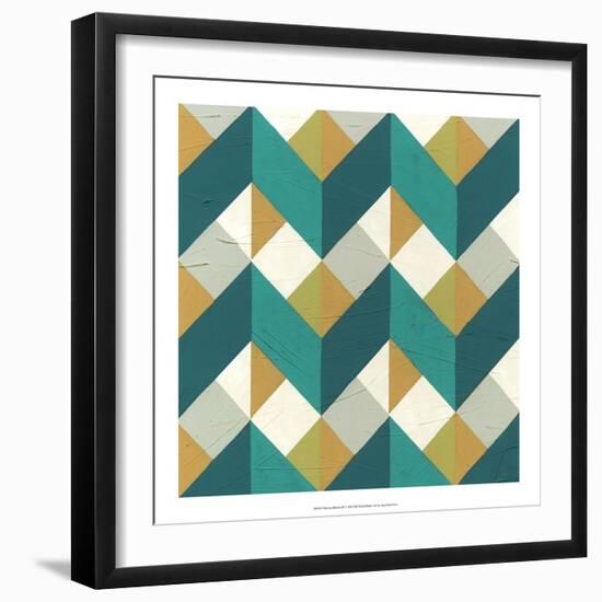 Chevron Illusion III-Erica J. Vess-Framed Art Print