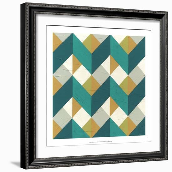 Chevron Illusion III-Erica J. Vess-Framed Art Print