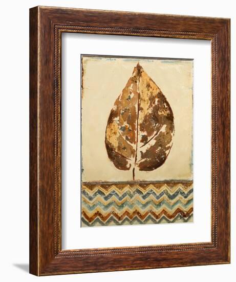 Chevron Leaf I-Patricia Pinto-Framed Premium Giclee Print