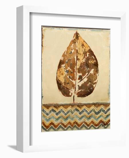 Chevron Leaf I-Patricia Pinto-Framed Premium Giclee Print