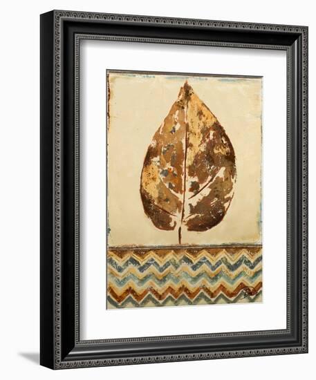 Chevron Leaf I-Patricia Pinto-Framed Premium Giclee Print