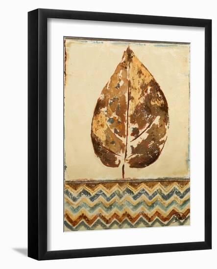 Chevron Leaf I-Patricia Pinto-Framed Art Print