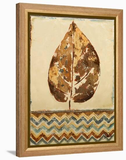 Chevron Leaf I-Patricia Pinto-Framed Stretched Canvas