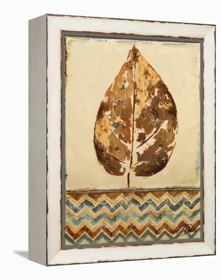 Chevron Leaf I-Patricia Pinto-Framed Stretched Canvas