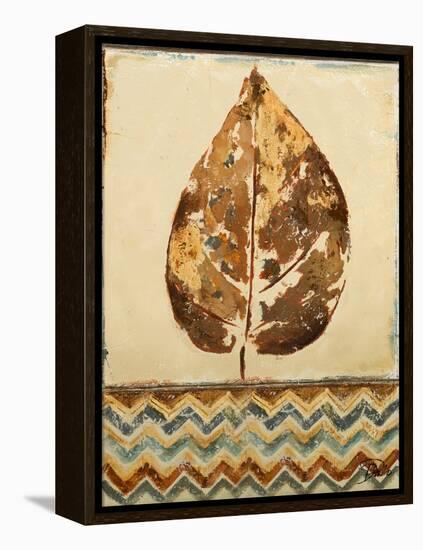 Chevron Leaf I-Patricia Pinto-Framed Stretched Canvas