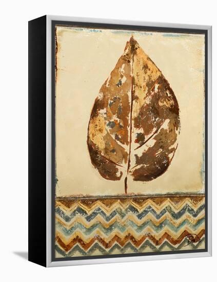 Chevron Leaf I-Patricia Pinto-Framed Stretched Canvas