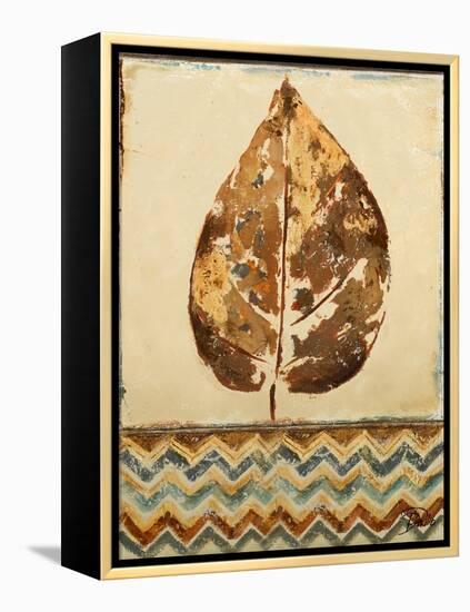 Chevron Leaf I-Patricia Pinto-Framed Stretched Canvas