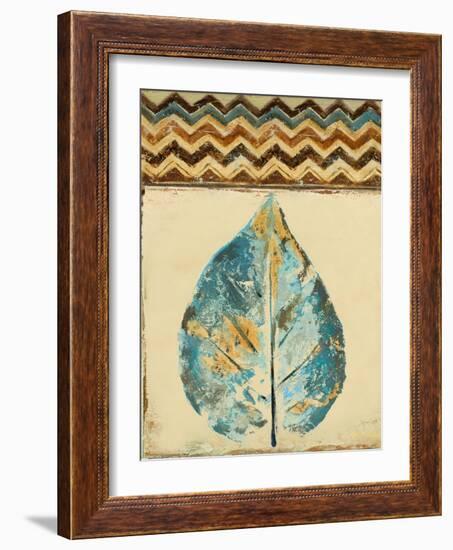 Chevron Leaf II-Patricia Pinto-Framed Art Print